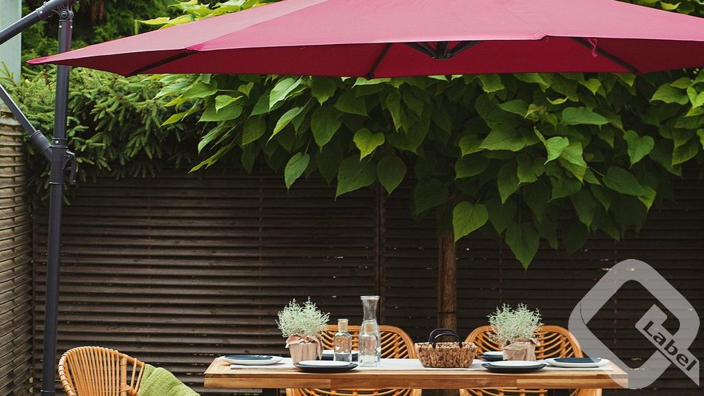 QLabel Qualitätssiegel für Textilprodukte - Gartenschirme